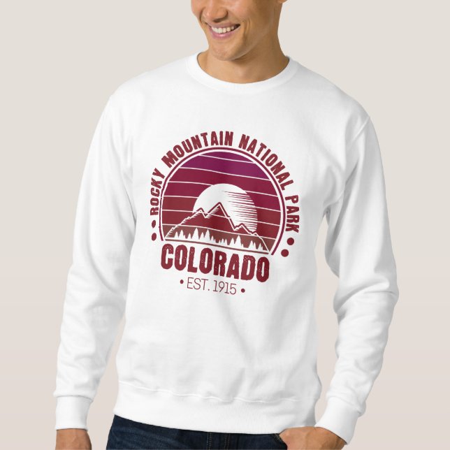 Moletom Rocky Mountain National Park Colorado Retro (Frente)