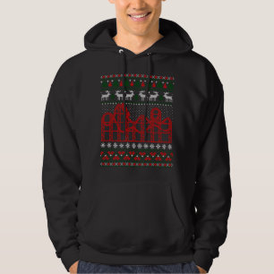 Moletom Roller Coaster Scene Ugly Christmas Sweater