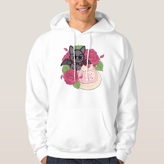 Moletom Rolo Suíço de Morcego Nerd e Rosa (Frente)