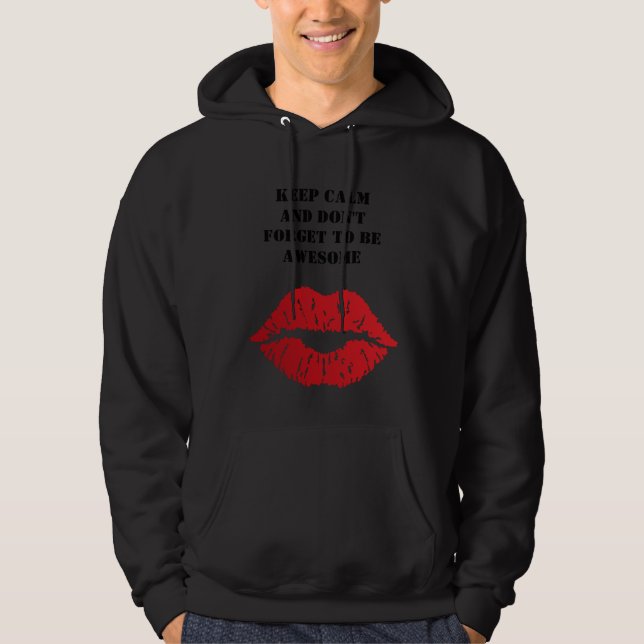 Moletom Romantic chic luxe red lips (Frente)