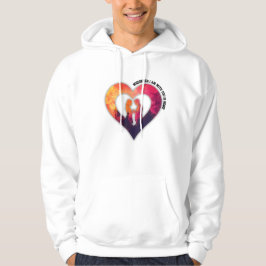 Moletom Romantic Silhouette Heart Couple Valentine's Day 