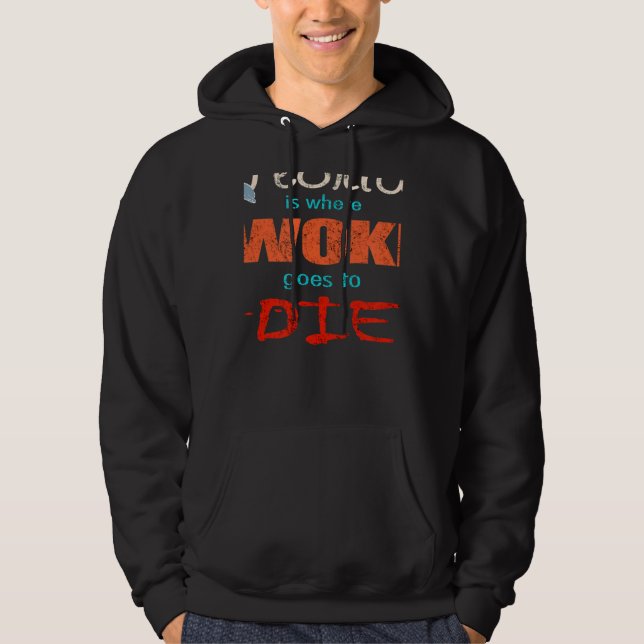 Moletom Ron DeSantis Flórida É Onde Woke Vai Morrer (Frente)