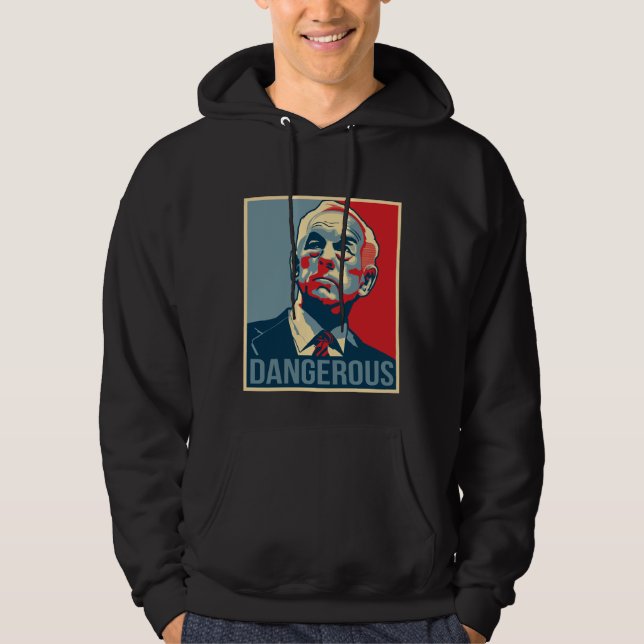 Moletom Ron Paul - perigoso (Frente)