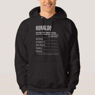 Moletom Ronaldo Servindo Tamanho Nutrição Rótulo Calorias