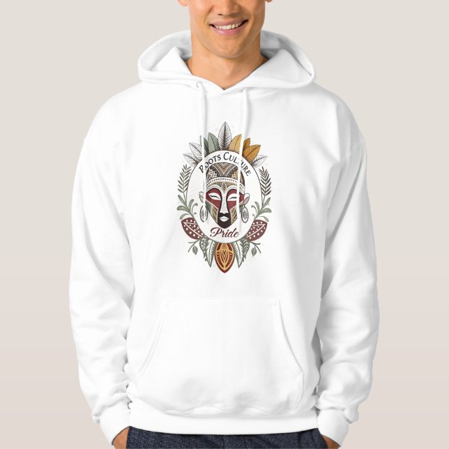 Moletom Roots Culture Pride Capuz – Dourado e Preto Minima (Frente)