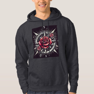Moletom Rosa Compass Tattoo Hoodie