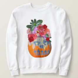 Moletom Rosabella Floral Pumpkin Long Sleeve Sweater