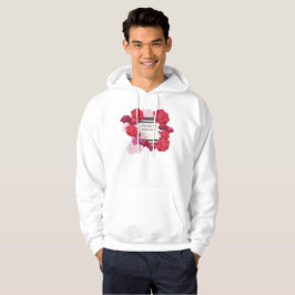 Moletom Rosas de Aniversário de Casamento, Listras, Nomes 