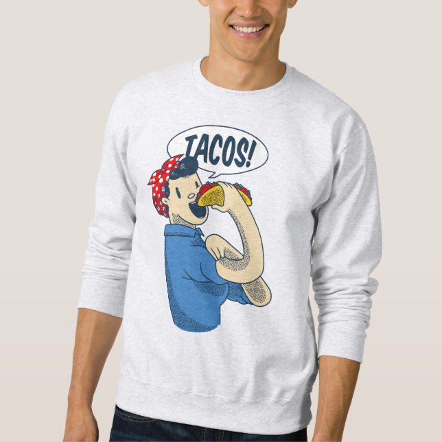 Moletom rosie, o rio taco cinco de mayo (Frente)