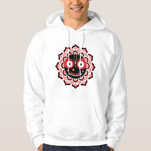 Moletom Rosto do Senhor Jagannath Chakra Divindade Hindu (Frente)