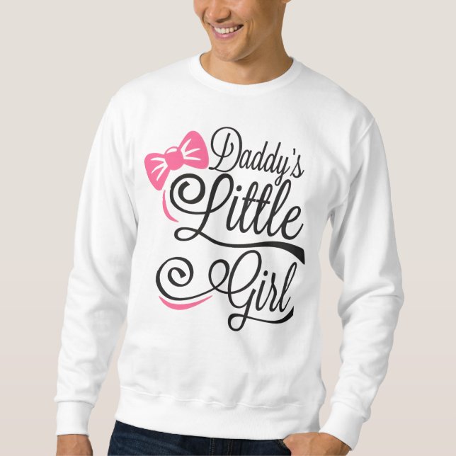 Moletom Roteiro de Laço Rosa da Menininha do Papai (Frente)