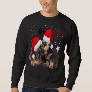 Moletom Rottie White Christmas com Papai Noel Sleigh