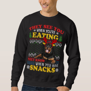 Moletom Rottweiler Cachorro Hoodie Feia de Natal Sobrevive