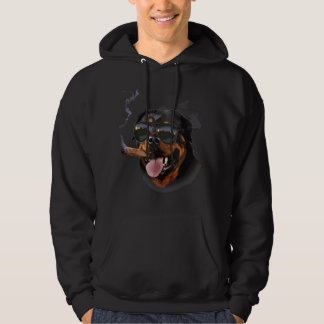 Moletom Rottweiler Dog Wearing Aviator Sunglass with Cigar