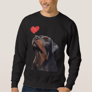 Moletom Rottweiler Heart Dog Love