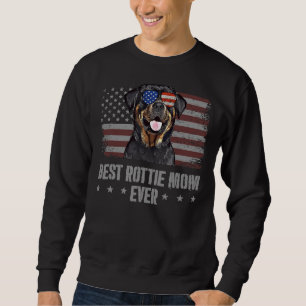 Moletom Rottweiler Melhor Cachorro Mãe Alguma Vez Retro