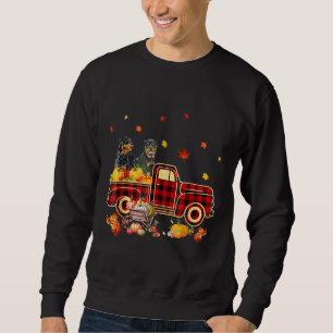 Moletom Rottweiler Pumpkin Fall Folha de Graças