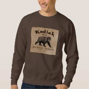Moletom Rótulo de Salmão Vintage Kodiak