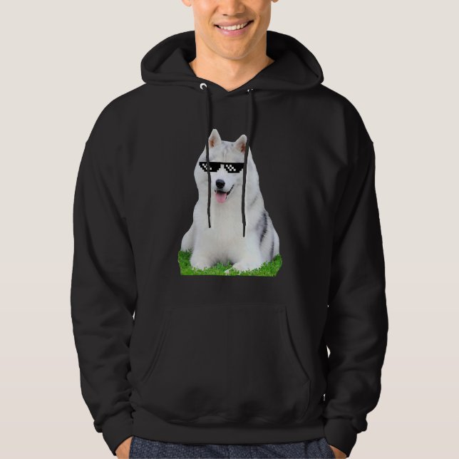 Moletom Rouco Thug Life Siberian Husky Rouco Engraçado (Frente)