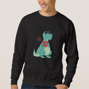 Moletom Roupa Be Mine com dinossauro fixe