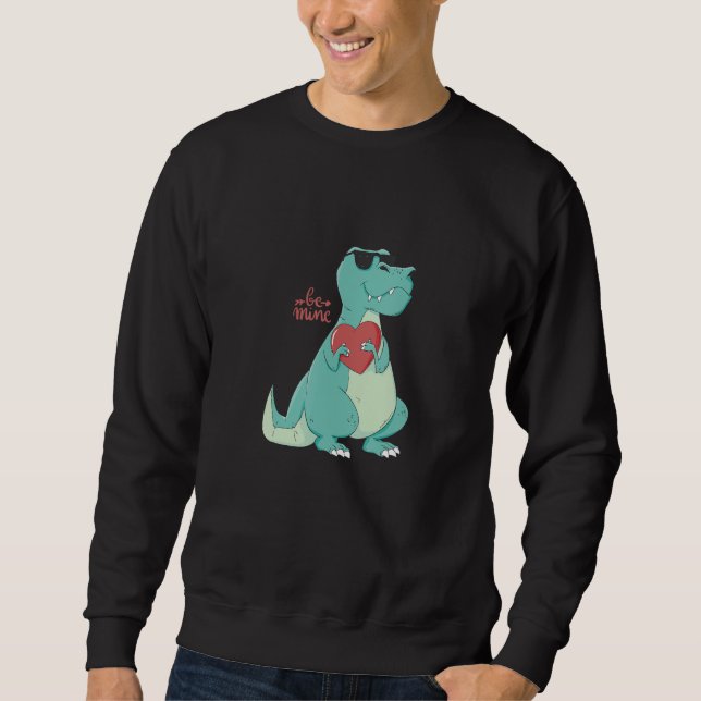 Moletom Roupa Be Mine com dinossauro fixe (Frente)