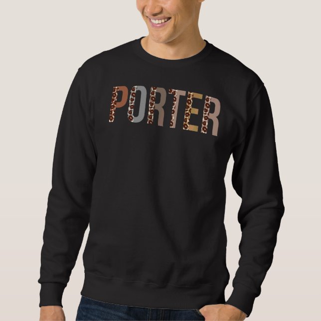 Moletom Roupa De Apreciação De Porter Leopard Para Mulhere (Frente)