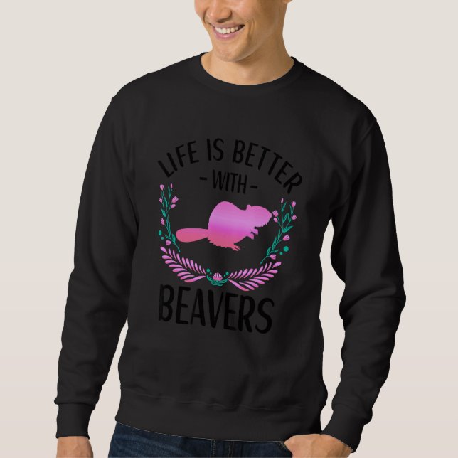 Moletom Roupa De Beaver Para Garotas Roupa De Beaver (Frente)