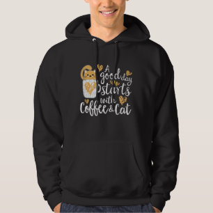 Moletom Roupa De Café E Gatos Para Homens, Gatos, Fu