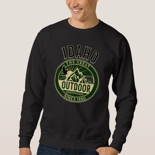 Moletom Roupa De Destino Externo Idaho Excelente (Frente)