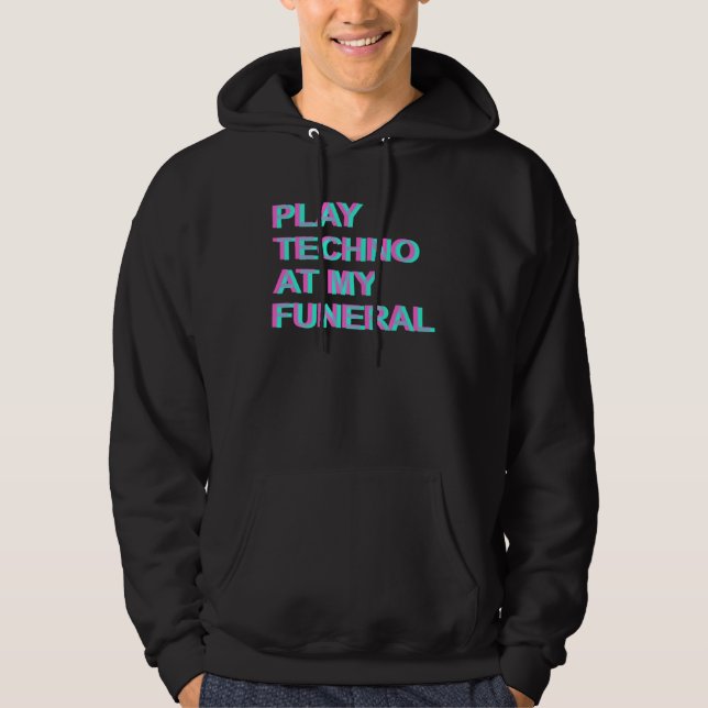 Moletom Roupa de Festival de EDM Trippy Tocar Techno no Me (Frente)
