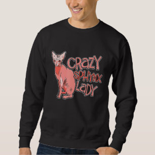 Moletom Roupa De Gato De Sphynx Louco Para Gatinho Animal 