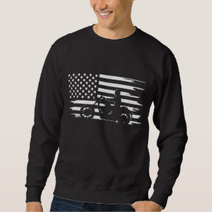 Moletom Roupa de motocicleta American Flag - Motocicleta