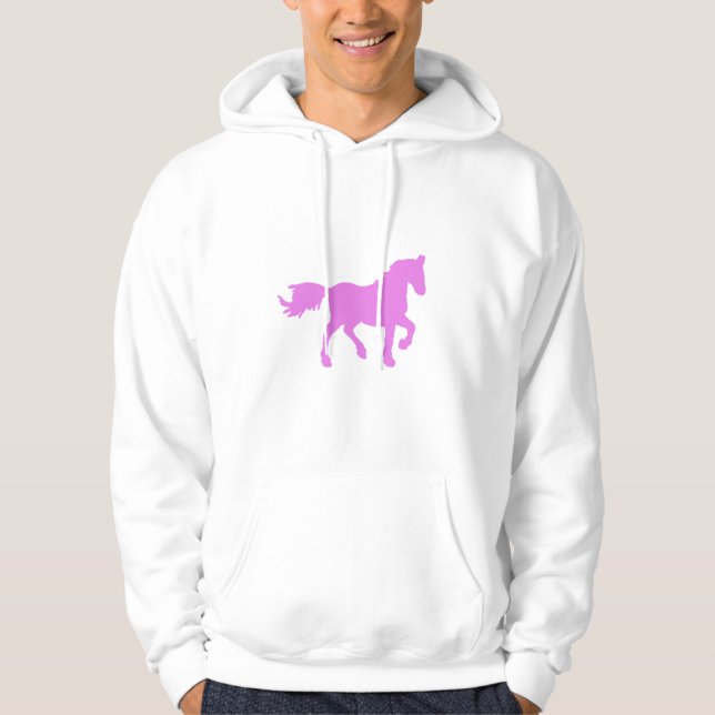Moletom Roupas com o Sinal do Cavalo Rosa – Ideia de Prese (Frente)