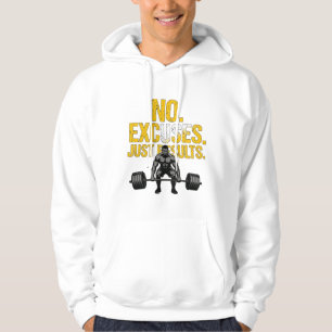 Moletom Roupas de Academia - Sem Desculpas, Apenas Resulta
