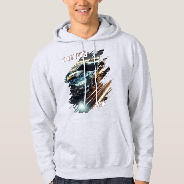 Moletom Roupas de Corrida de Rua – Capuz de Carro Drift |  (Frente)