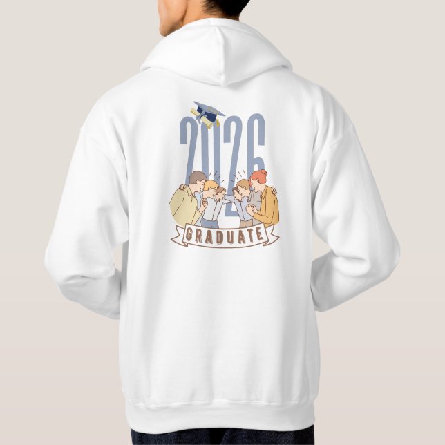 Moletom Roupas de Formatura Lindas da Turma de 2026 (Verso)