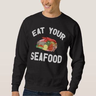 Moletom Roupas de Frutos do Mar Desenho Incrível de Frutos