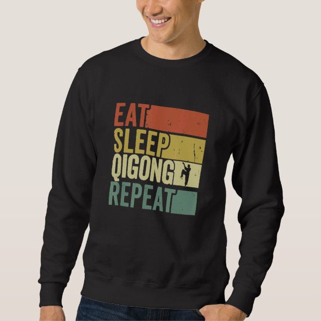 Moletom Roupas de Qi Gong para Exercícios de Tai Chi com C (Frente)