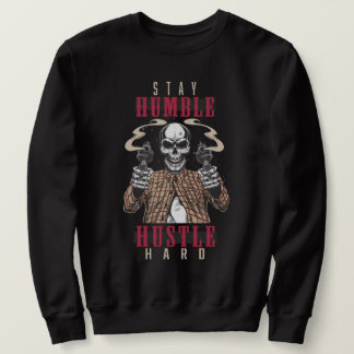 Moletom Roupas de Rua 'Permaneça Humilde Trabalhe Duro' Cr