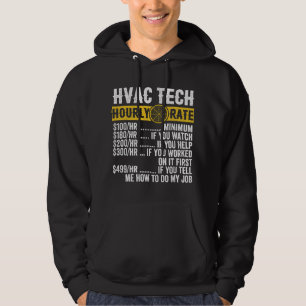 Moletom Roupas engraçadas de técnico de HVAC vintage taxa