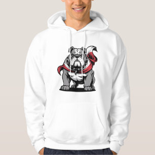 Moletom Roupas Gráficas Atléticas Amantes de Cães Bulldog
