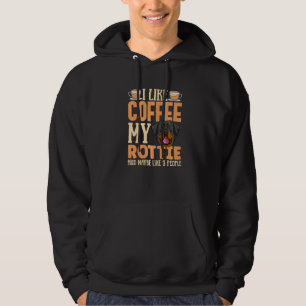 Moletom Roupas para Cães Rottweiler Viciado em Café Para D