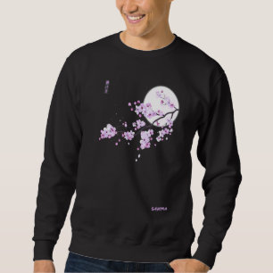 Moletom Roxo Japonês Sakura Flor de Cerejeira Rosa