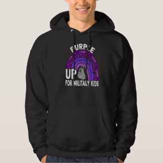 Moletom Roxo Para Crianças Militares Rainbow Child Militar