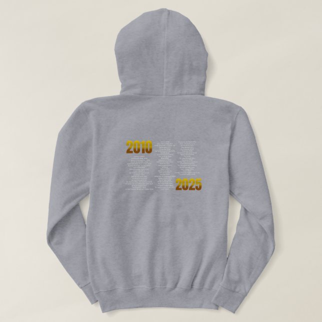 Moletom RS 15th Anniversary Sweatshirt WITH Show History (Verso do Design)