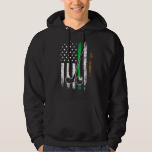 Moletom Rua de Golfe da Bandeira Americana Irlandesa. Heri