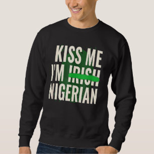 Moletom Rua Engraçado Patrick S Day Beija-Me Iu2019m Niger