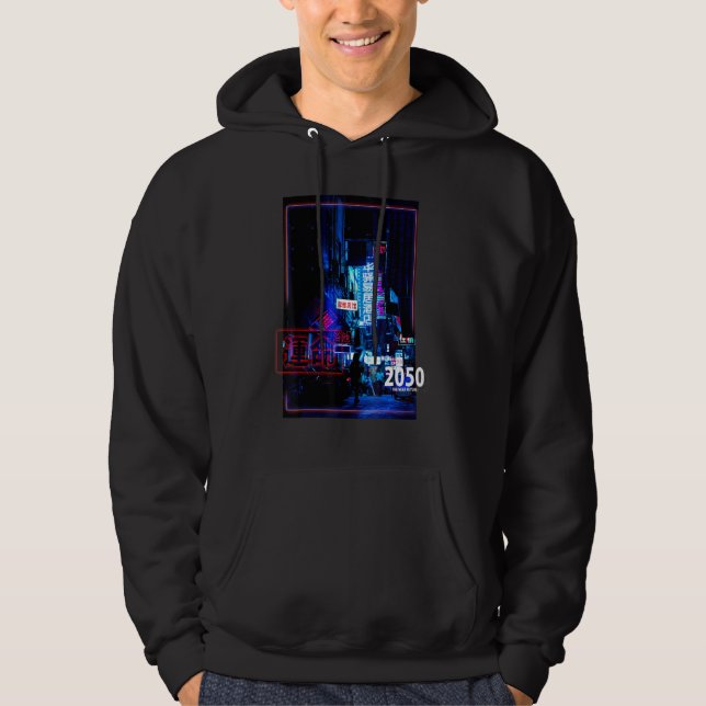 Moletom Rua Japão Futurística Cyberpunk Lofi (Frente)
