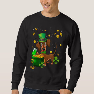 Moletom Rua Patrick S Day Irish Clover Dog
