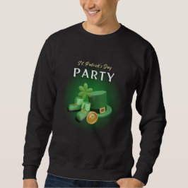 Moletom Rua. Patricks Day Lucky Irish - Engraçado Lucky Ir